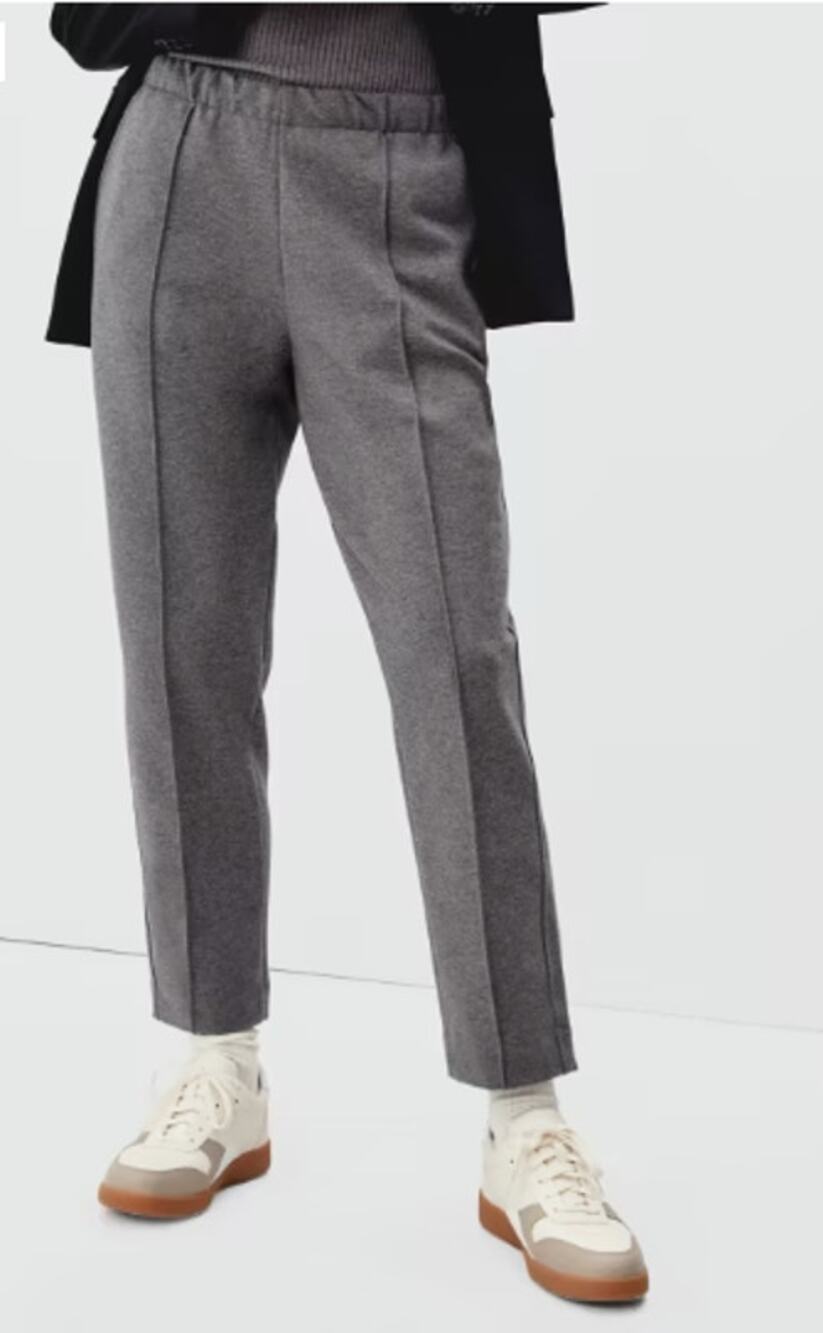EVERLANE The Dream Pull On Pant in Heathered Charcoal Grey // S